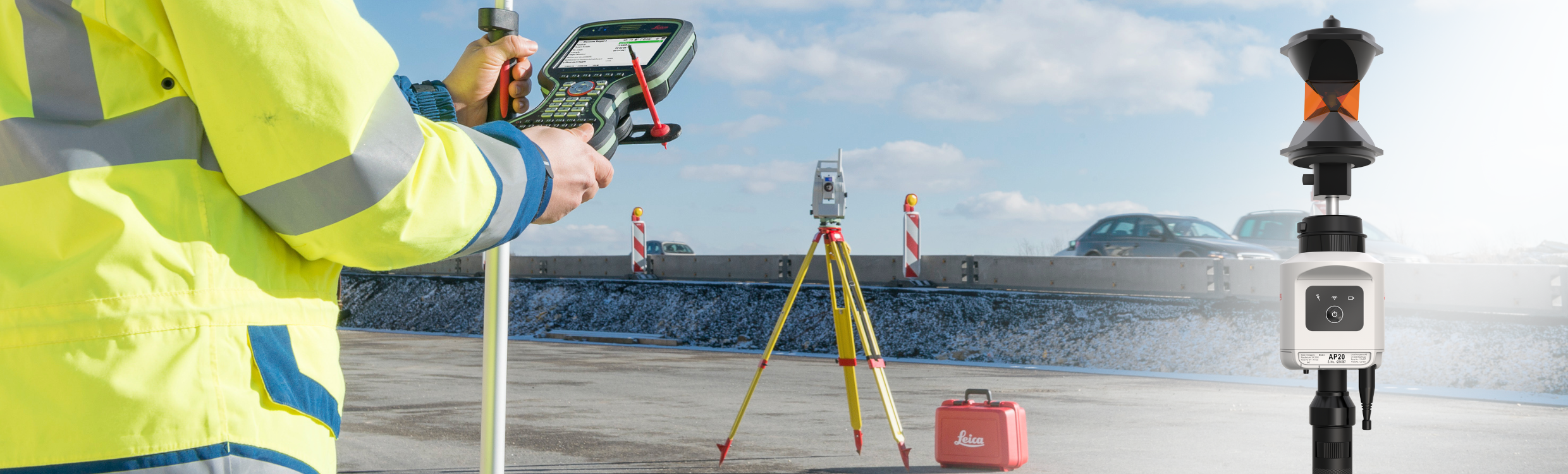 Banner with Leica AP20 Auto Pole